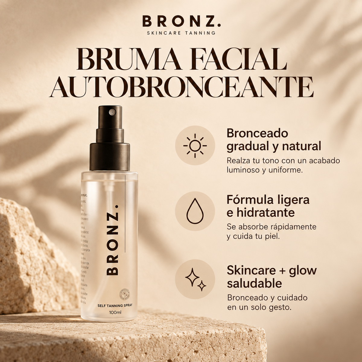 Bruma facial autobronceante