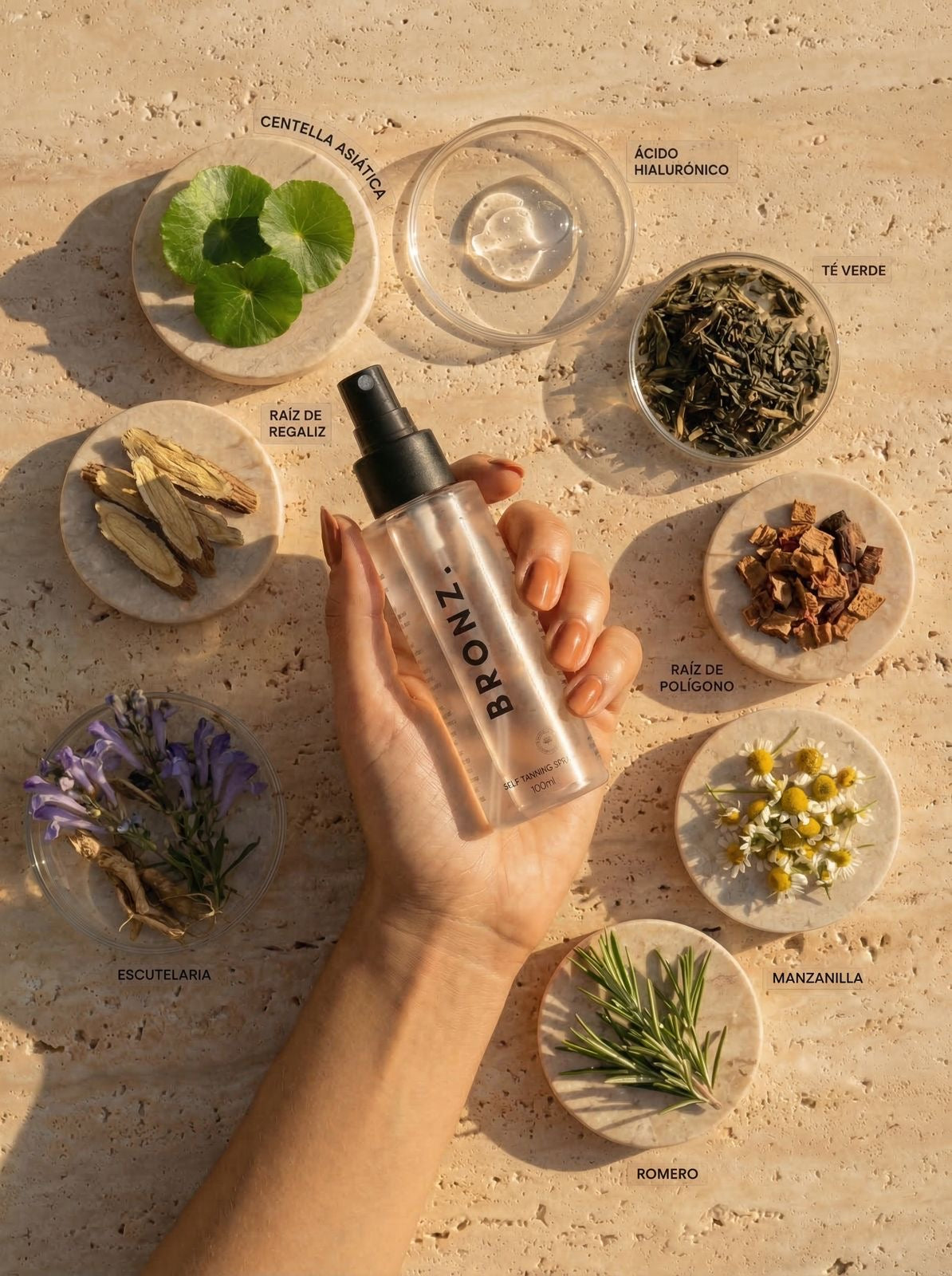 Bruma facial autobronceante