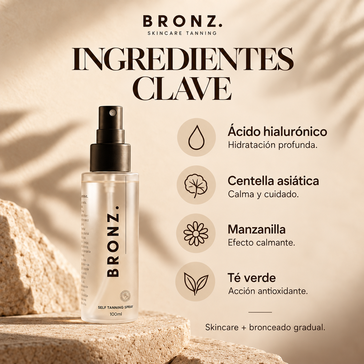 Bruma facial autobronceante
